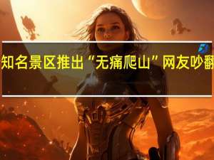 突然爆火！多个知名景区推出“无痛爬山”网友吵翻…… 到底什么情况呢