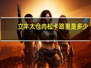 立丰 太仓肉松卡路里是多少