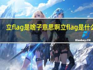 立flag是啥子意思啊 立flag是什么梗