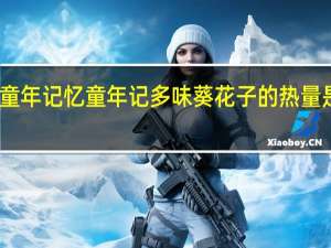 童年记忆 童年记 多味葵花子的热量是多少