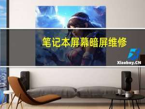 笔记本屏幕暗屏维修（笔记本屏幕暗）