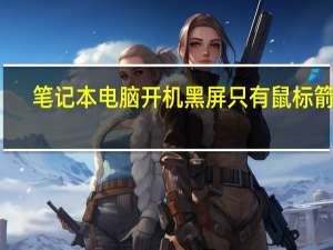 笔记本电脑开机黑屏只有鼠标箭头