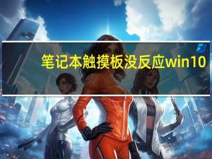 笔记本触摸板没反应win10（笔记本触摸板没反应）