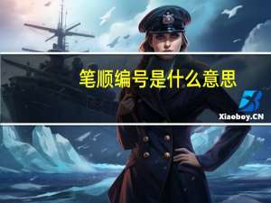 笔顺编号是什么意思（笔顺编号）
