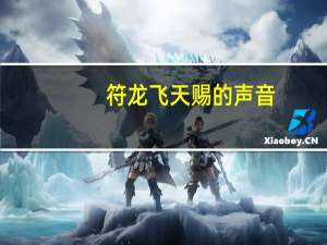 符龙飞天赐的声音（符龙飞身高）