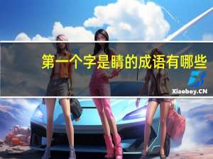 第一个字是睛的成语有哪些