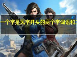 第一个字是风字开头的两个字词语和二字组词