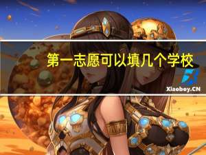 第一志愿可以填几个学校