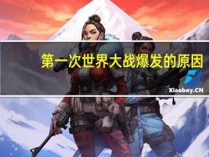 第一次世界大战爆发的原因