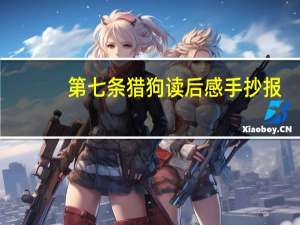 第七条猎狗读后感手抄报（第七条猎狗 读后感）