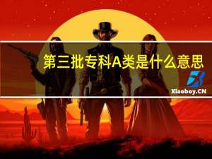 第三批专科A类是什么意思