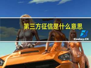 第三方征信是什么意思