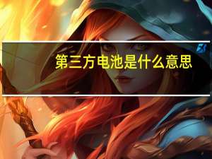 第三方电池是什么意思
