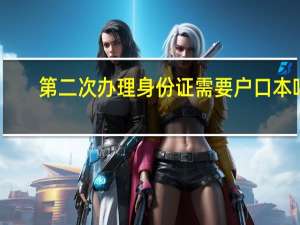 第二次办理身份证需要户口本吗