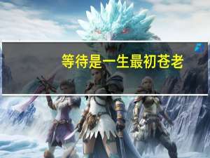 等待是一生最初苍老（关于等待是一生最初苍老的介绍）