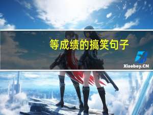 等成绩的搞笑句子