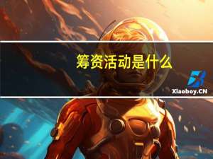 筹资活动是什么