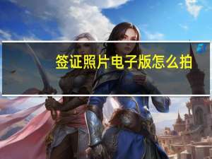 签证照片电子版怎么拍（签证照）