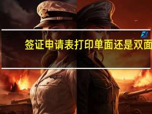 签证申请表打印单面还是双面