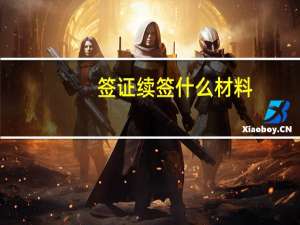 签证续签什么材料(签证续签需要什么材料)