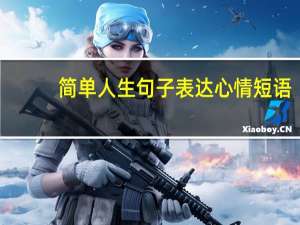 简单人生句子表达心情短语