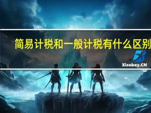 简易计税和一般计税有什么区别呢（简易计税和一般计税有什么区别）