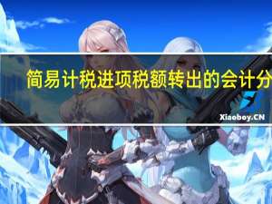 简易计税进项税额转出的会计分录