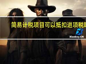 简易计税项目可以抵扣进项税吗
