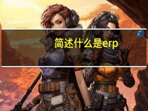 简述什么是erp