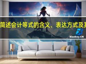 简述会计等式的含义、表达方式及其意义