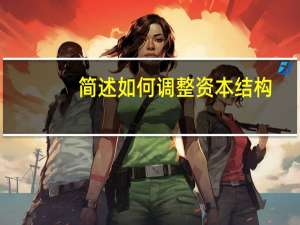 简述如何调整资本结构