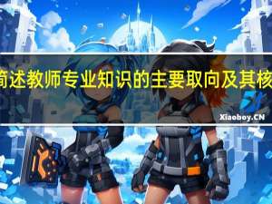 简述教师专业知识的主要取向及其核心观点