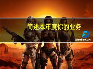 简述本年度你的业务,技能,素质有哪些提升