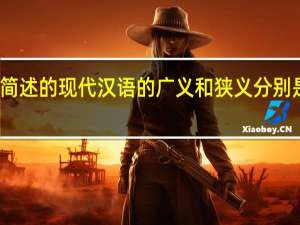简述的现代汉语的广义和狭义分别是什么