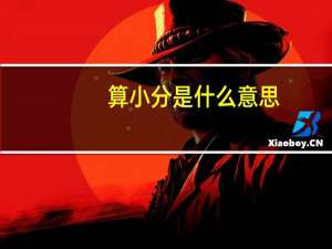 算小分是什么意思