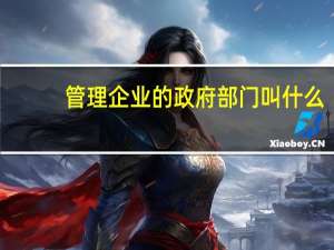 管理企业的政府部门叫什么