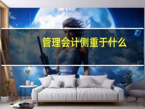 管理会计侧重于什么