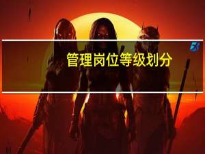 管理岗位等级划分