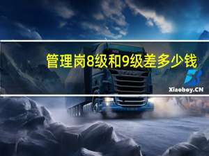 管理岗8级和9级差多少钱