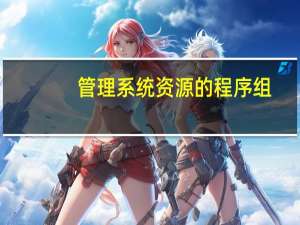 管理系统资源的程序组