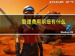 管理费用明细有什么