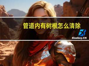 管道内有树根怎么清除
