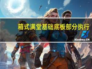 箱式满堂基础底板部分执行（箱式满堂基础）