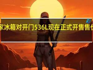 米家冰箱对开门536L现在正式开售售价2999元
