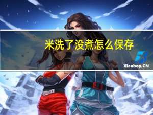 米洗了没煮怎么保存