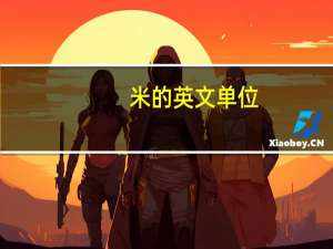 米的英文单位