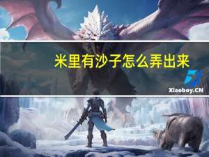 米里有沙子怎么弄出来