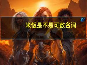 米饭是不是可数名词