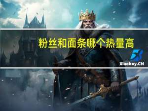 粉丝和面条哪个热量高