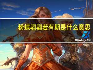 粉蝶翩翩若有期是什么意思
